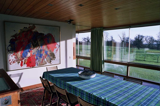 1960s Trevor Dannat-designed midcentury modern Pitcorthie House in Colinsburgh, Eastern Fife, Scotland
