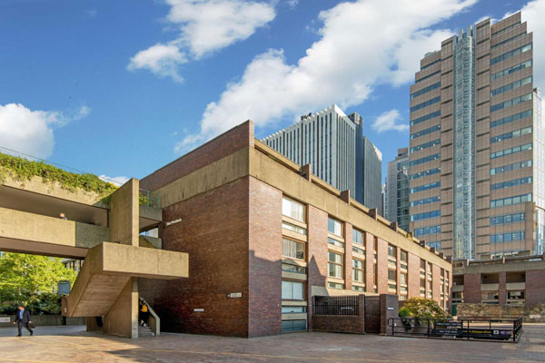 Barbican living: House in The Postern on the Barbican Estate, London EC2Y