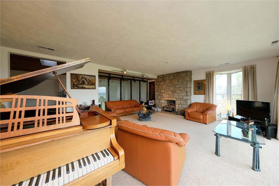 1970s modern house in South Queensferry, near Edinburgh, Scotland