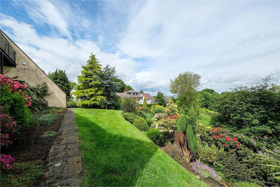 1970s modern house in South Queensferry, near Edinburgh, Scotland