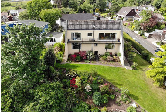 1970s modern house in South Queensferry, near Edinburgh, Scotland