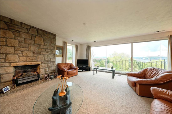 1970s modern house in South Queensferry, near Edinburgh, Scotland