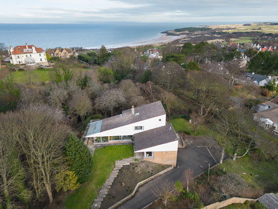 1960s Morris & Steedman modern house in Gullane, East Lothian, Scotland