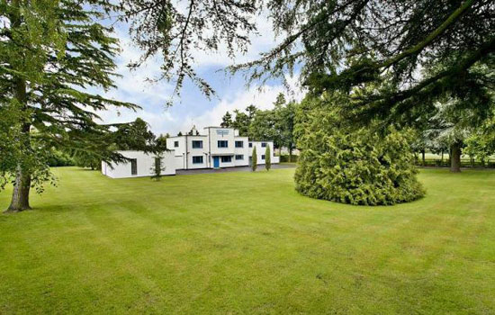 On the market: 1930s Charles Riddy-designed Foxfield art deco property in Quinton, Northamptonshire