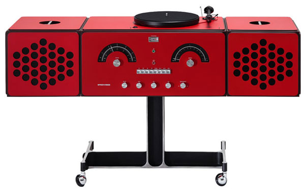 Iconic Brionvega Radiofonografo record player is back in red