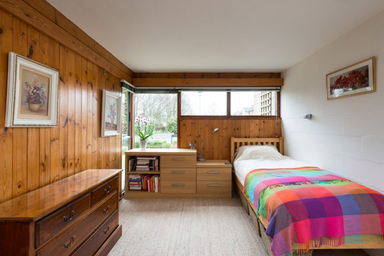 1960s modernist house on the Cockaigne Housing Group development in Hatfield, Hertfordshire