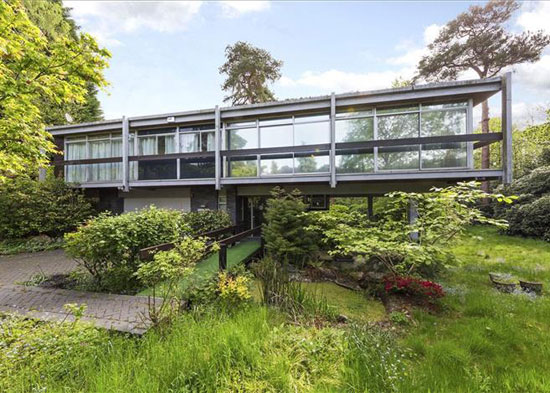 Price drop: Rumba Panjai 1960s modernist property in St George’s Hill, Weybridge, Surrey