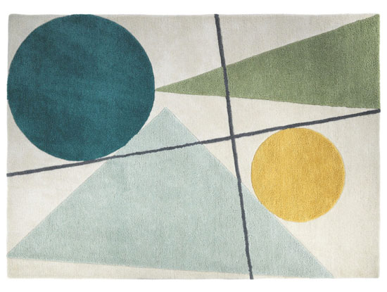 Design spotting: Forma midcentury-inspired rug at Habitat