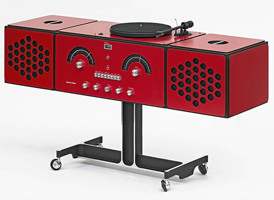 Iconic Brionvega Radiofonografo record player is back in red