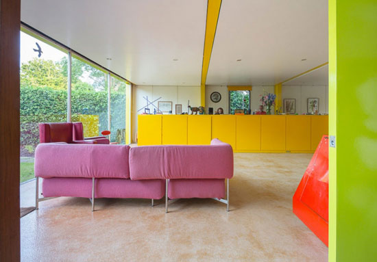 1960s grade II-listed Richard and Su Rogers-designed Rogers House modernist property in London SW19 © Tim Crocker