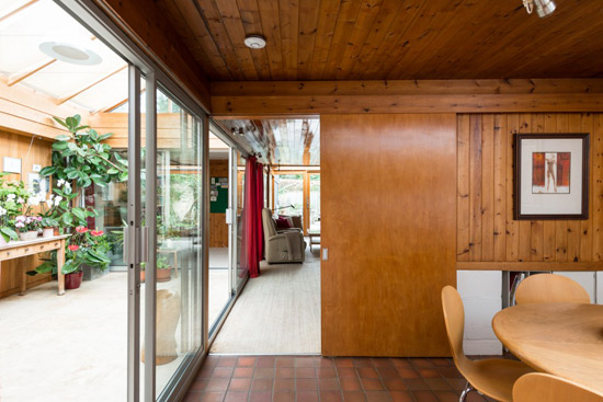 1960s modernist house on the Cockaigne Housing Group development in Hatfield, Hertfordshire