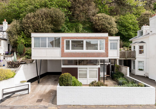 On the market: 1960s John Floydd-designed midcentury-style Scan House in Sandgate, Kent