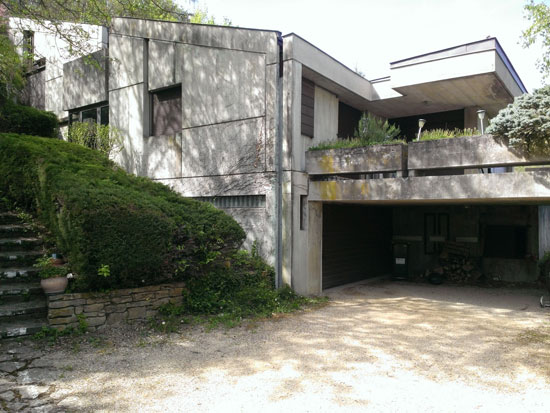 1970s brutalist property in Couzon-au-Mont-d'Or, Rhone, eastern France
