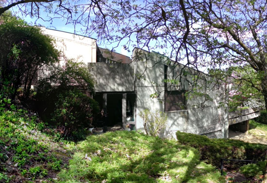 1970s brutalist property in Couzon-au-Mont-d'Or, Rhone, eastern France
