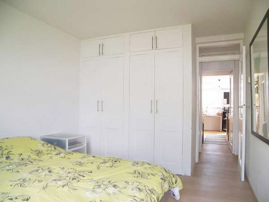 Three-bedroom apartment in the grade II-listed 1950s Langham House Close, Richmond upon Thames, Surrey