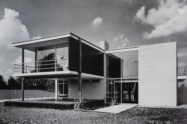 1950s Herman Haan midcentury modern house in Rotterdam, Holland