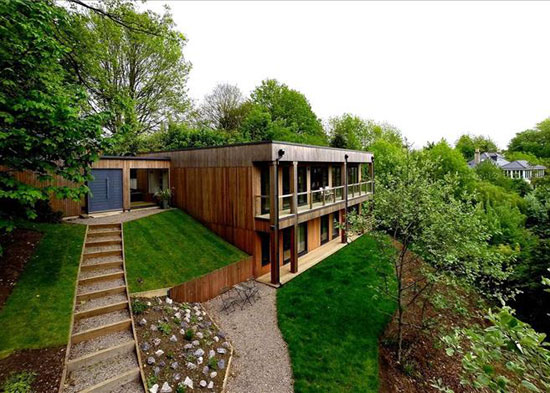 Birch House contemporary modernist property near Bath, Somerset