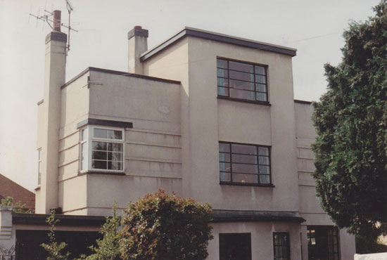 The pre-restoration 1930s art deco property in Shrewsbury, Shropshire