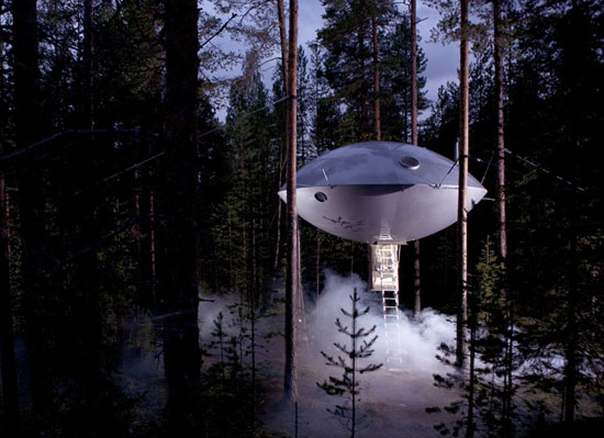 10. The UFO at the Treehotel, Harads, Sweden