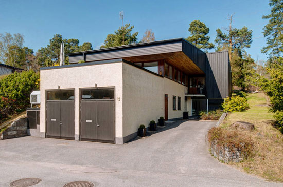 1970s modernist property in Saltsjo-Boo, near Stockholm, Sweden