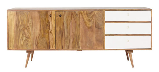 Midcentury interior: Andersen sideboard range at Maisons Du Monde