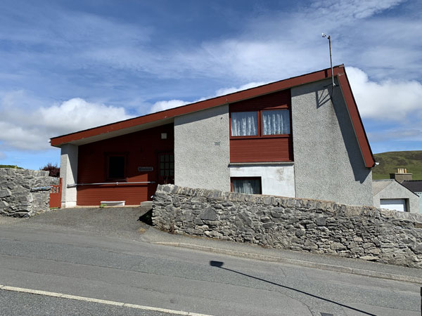 1960s modern house in Scalloway on the Shetland Islands, Scotland