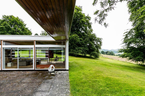 1950s midcentury modern: Peter Womersley-designed Klein House in Selkirk, Scottish Borders
