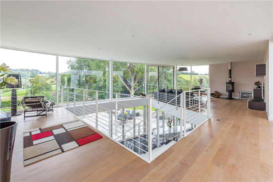 Circular modern house in Batcombe, Somerset