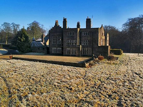 On the market: Gothic grade II-listed Huntroyde Hall in Simonstone, near Burnley, Lancashire