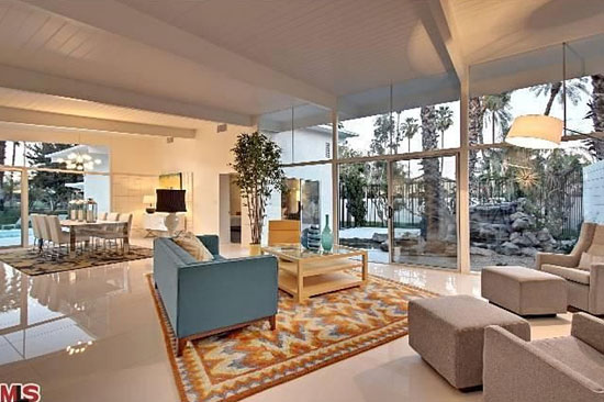 1960s four-bedroom midcentury modern property in Rancho Mirage, California, USA