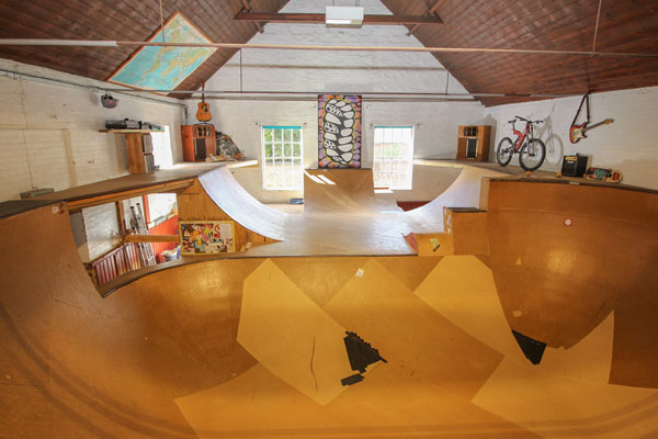 House with skate park in Terrington St Clement, Norfolk