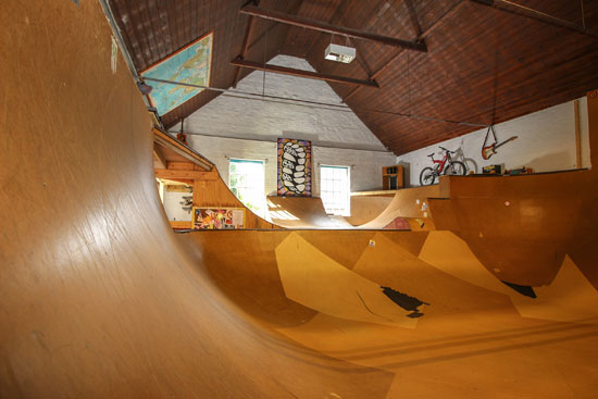 House with skate park in Terrington St Clement, Norfolk