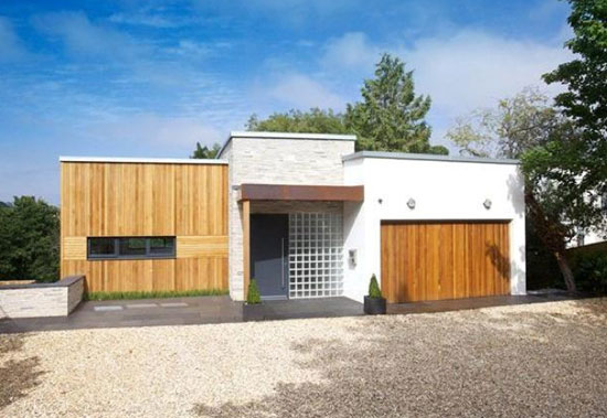 Skywood contemporary modernist property in Budleigh Salterton, Devon