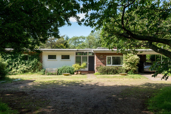 1960s midcentury modern house in Snape, Suffolk