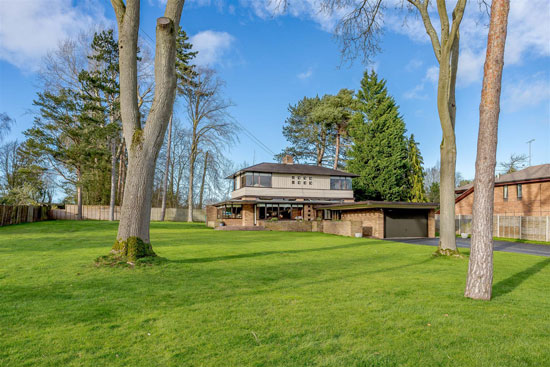 1950s D. Rosslyn Harper midcentury modern house in Solihull, West Midlands