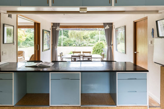 1950s Raymond Moxley modern house in Street, Somerset