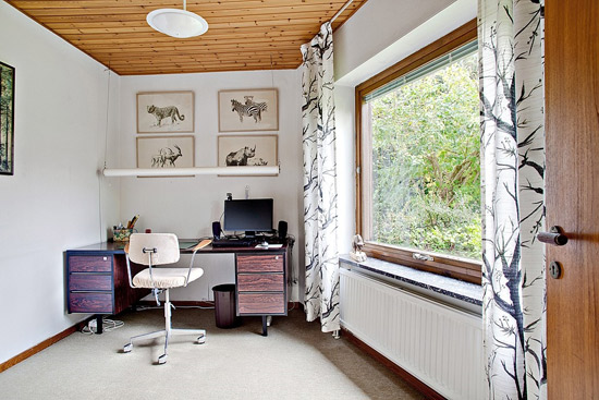 1960s single-storey modernist property in Mellanheden, Malmo, Sweden