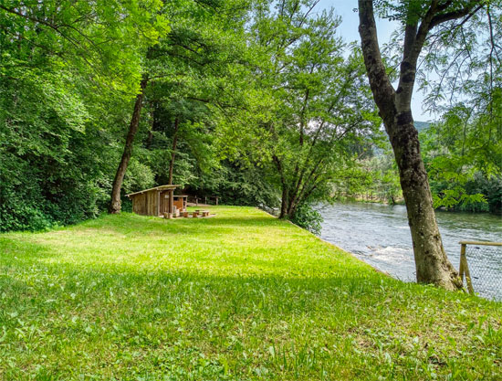 1960s midcentury modern holiday chalets in Ponte Cremenaga, Switzerland