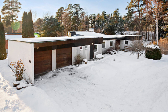 1960s midcentury modern property in Kungsangen, near Stockholm, Sweden