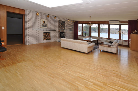 1970s modernist waterfront property in Nassundet, Kristinehamn, Sweden
