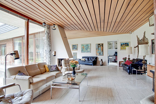 1960s single-storey modernist property in Mellanheden, Malmo, Sweden