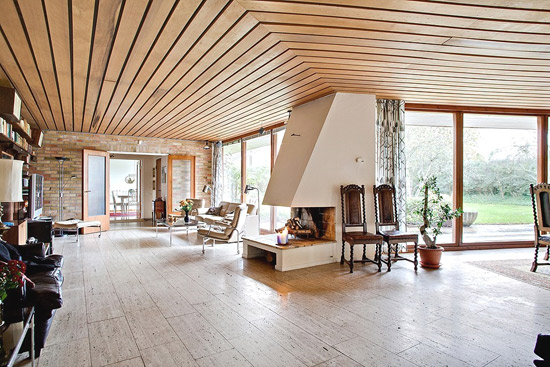 1960s single-storey modernist property in Mellanheden, Malmo, Sweden