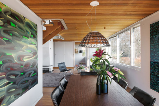 1970s Leonie Geisendorf-designed Villa Delin brutalist property in Djursholm, Sweden