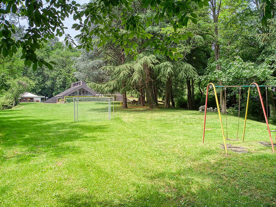 1960s midcentury modern holiday chalets in Ponte Cremenaga, Switzerland