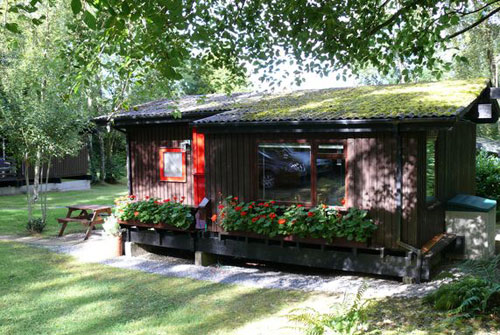 swiss4 1970s Swiss-style wooden holiday lodge in Cenarth, Carmarthenshire, West Wales