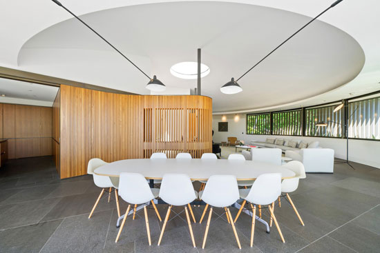 1960s Frank Fox circular house in Sydney, New South Wales, Australia