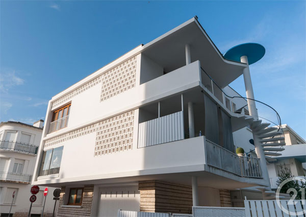 1950s modernist apartment in Royan, Poitou-Charentes, France