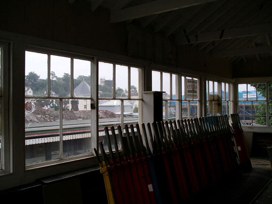 Grade II-listed train signal box in Torquay, Devon