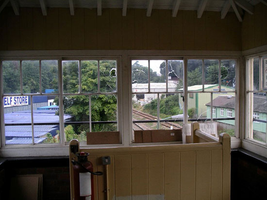 Grade II-listed train signal box in Torquay, Devon