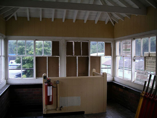 Grade II-listed train signal box in Torquay, Devon